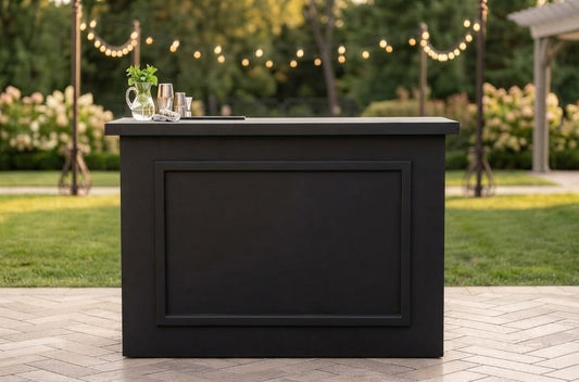 Portable Custom Bar / Event Bar (Collapsible)-Black
