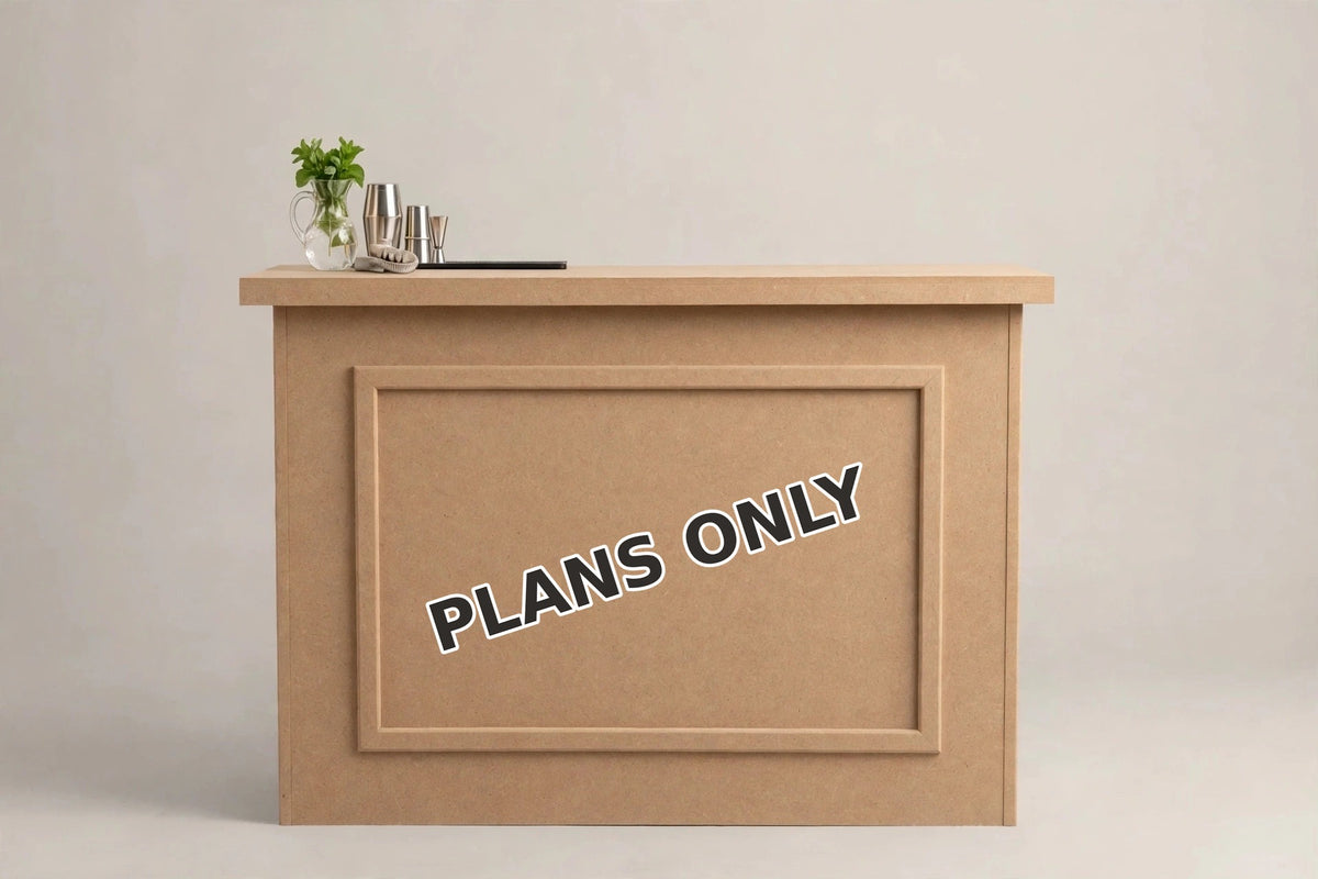 Cover image for the bar build plans bundle — 5-foot and 6-foot collapsible bar DIY PDFs
